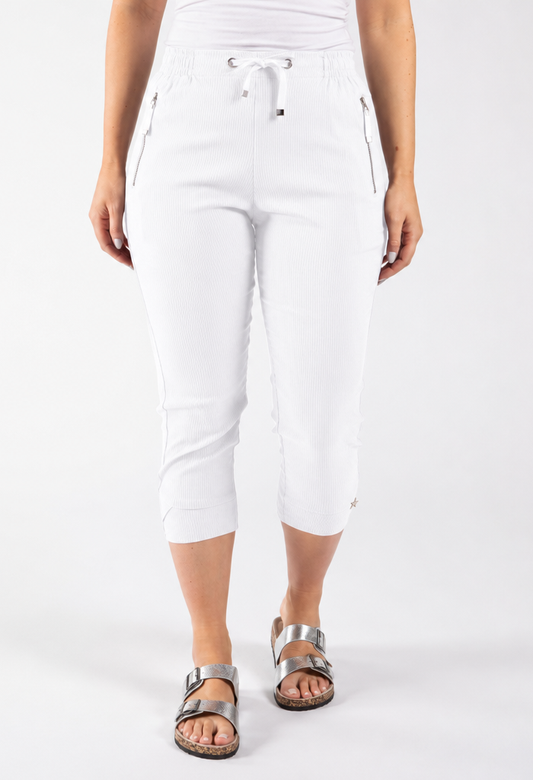Zip Pocket Capri Trousers