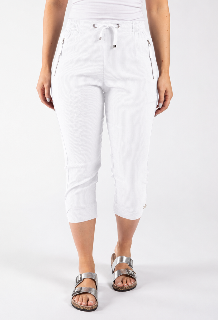 Zip Pocket Capri Trousers
