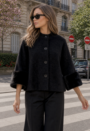 Faux Fur Trim Jacket