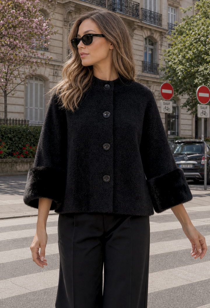 Faux Fur Trim Jacket
