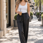 Satin Effect Balloon Trousers