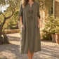 Linen Look Relaxed Dress