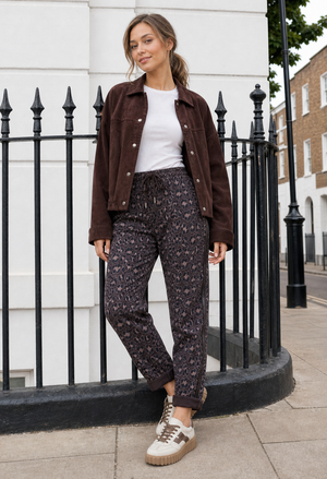 Leopard Print Side Detail Joggers