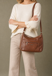 Faux Leather Crossbody Bag