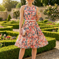 Dance Floral Belted Dress