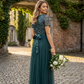 STRIPE EMBELLISHED MAXI DRESS WITH SASH BELT