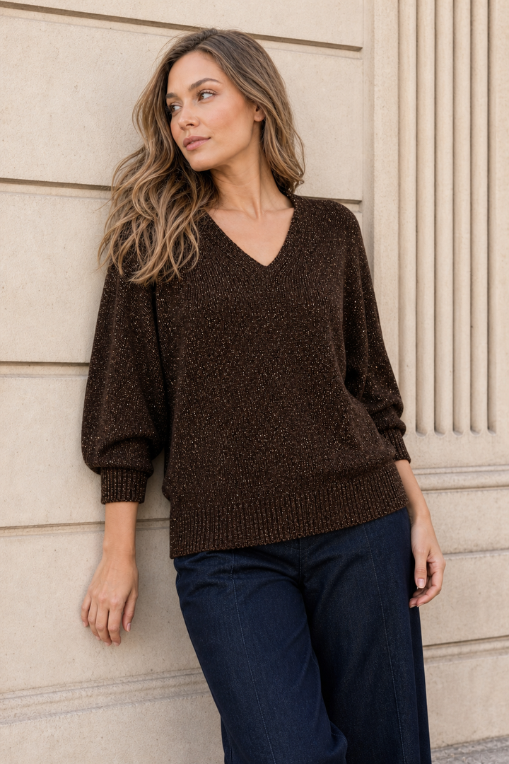 Lurex Knit Top