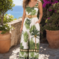 Palm Print Jumpsuit