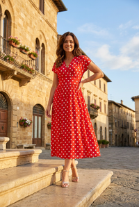Kiki Polka Dot Midi Dress