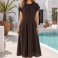 Pleated Midi Dress