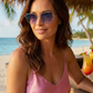 Half Frame Aviator Sunglasses