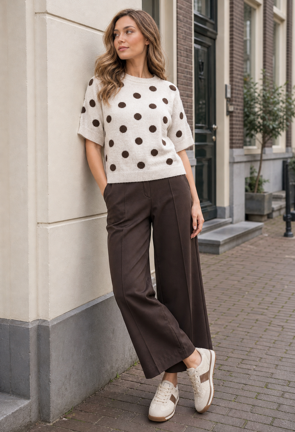 Maje Polka Dot Knit Jumper