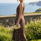 Polka Dot Sleeveless Midi Dress