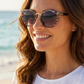 Rounded Cat-eye Sunglasses