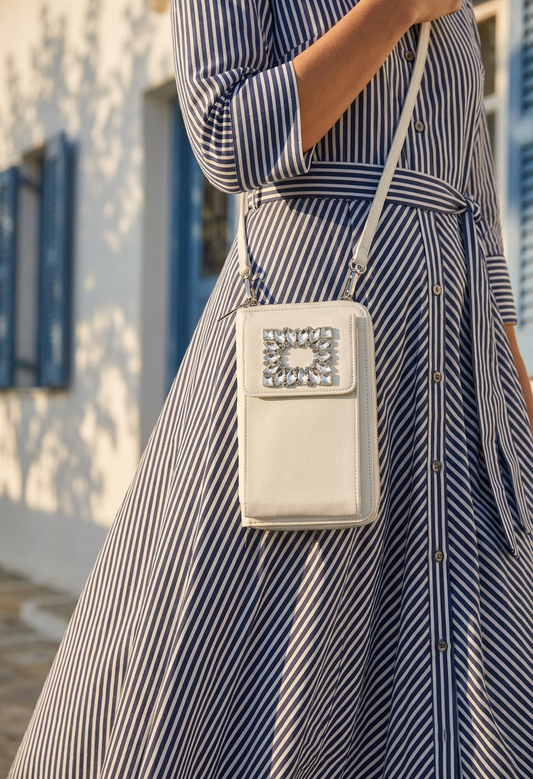 Diamante Mini Crossbody Bag