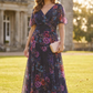 Isabelle Curve+ Float Sleeve Maxi Dress