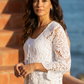Tie Front Crochet Cardigan