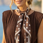 Polka Dot Triangle Neck Scarf