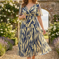 Victoria Angel Sleeve Mesh Midi Curve+ Dress