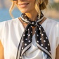 Polka Dot Triangle Neck Scarf