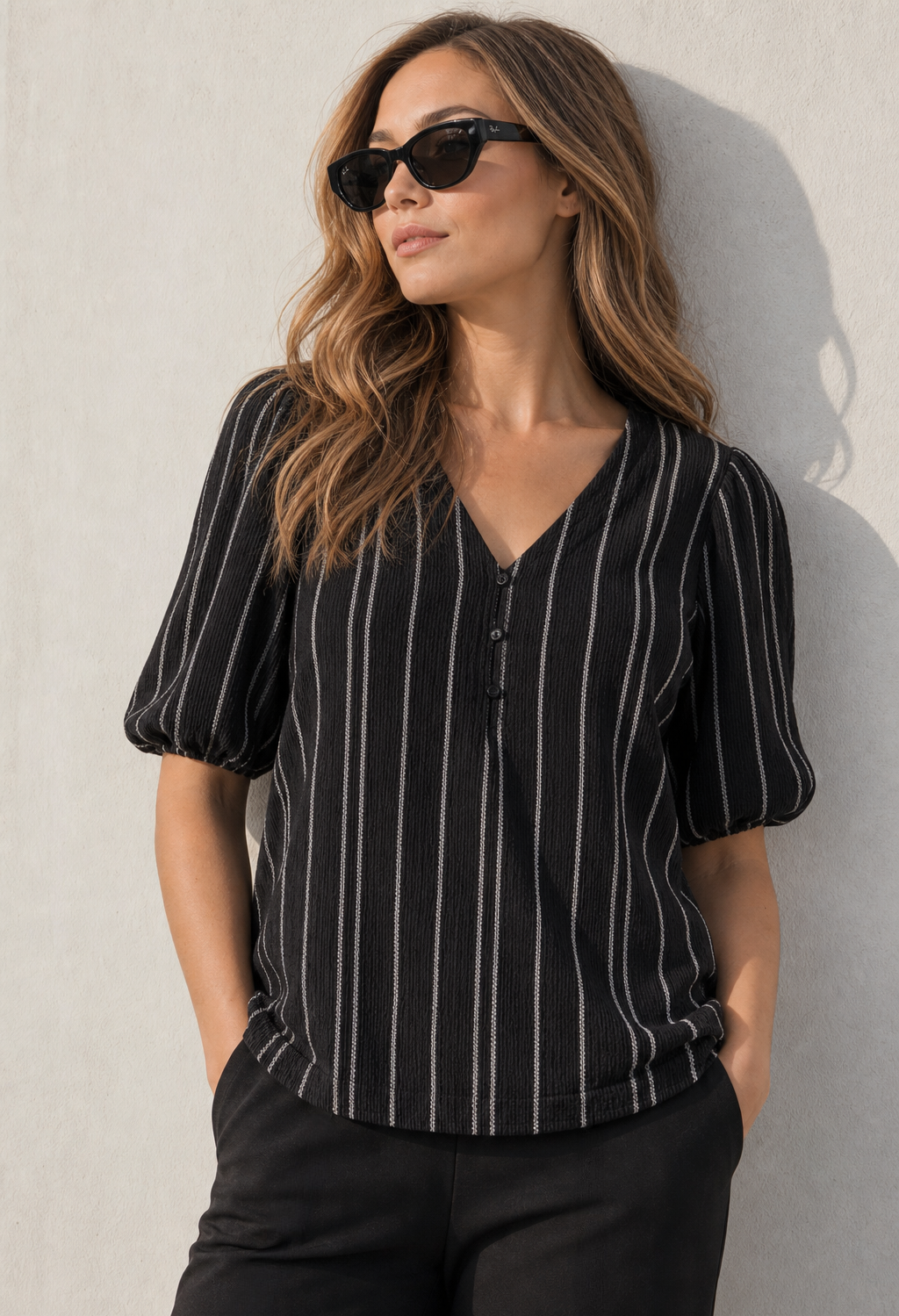 Teolia Striped Blouse