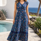 Button Front Floral Dress