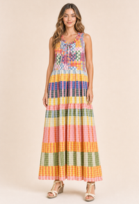 Gingham Maxi Dress