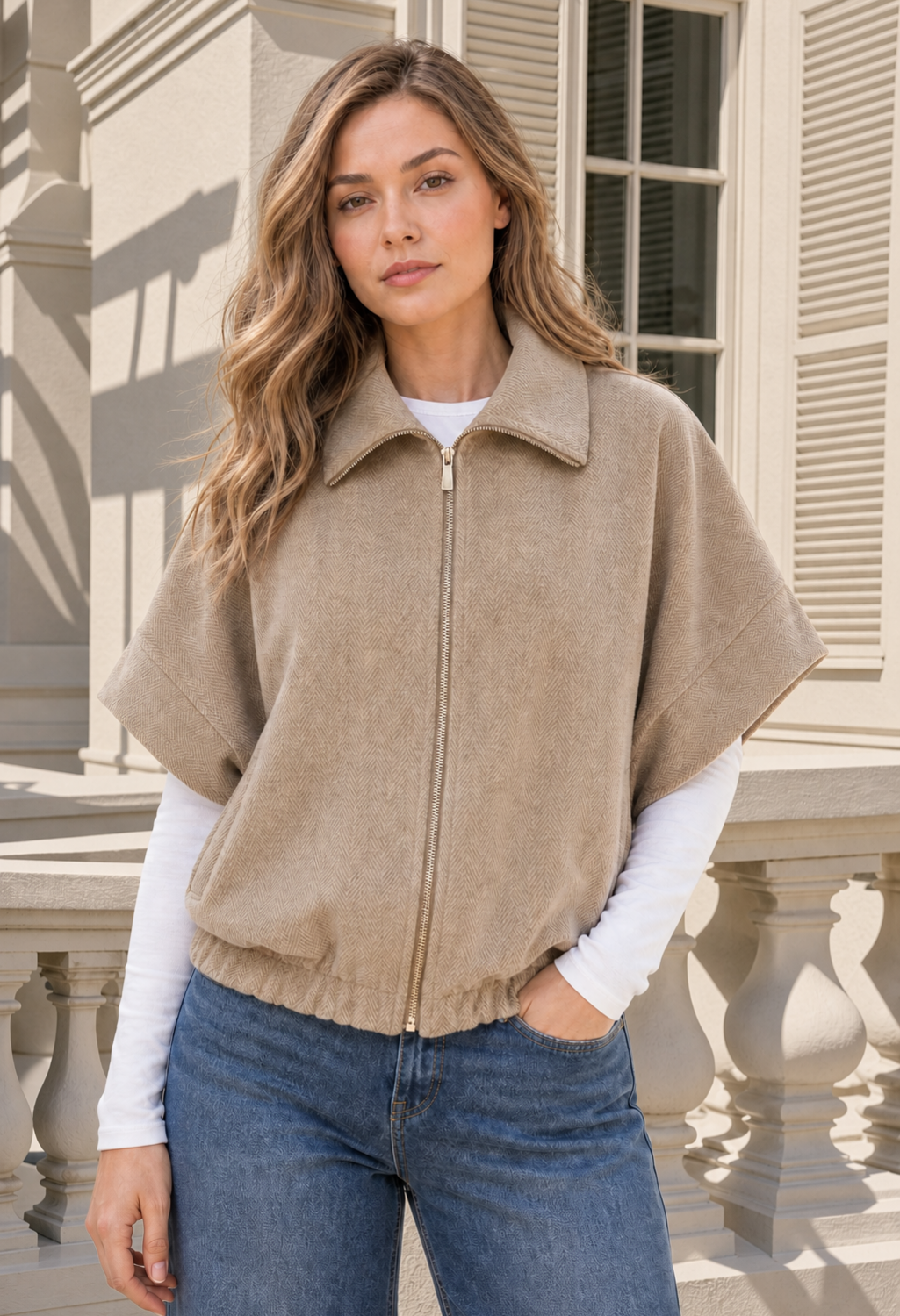 Soft Touch Zip-Up Jacket