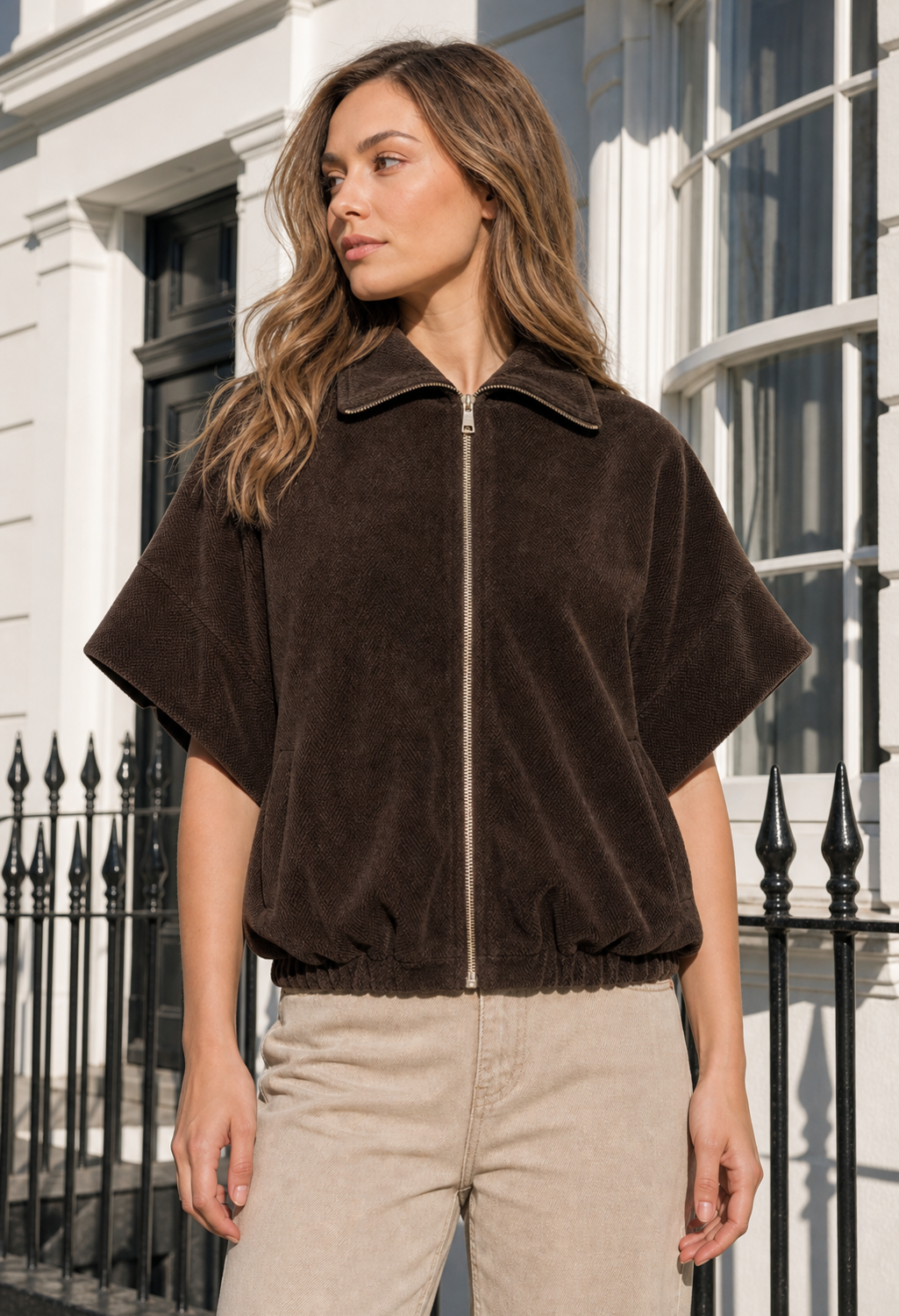 Soft Touch Zip-Up Jacket