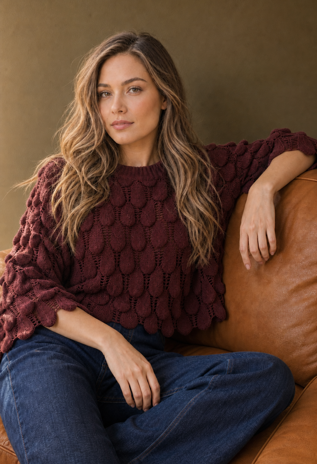 Scalloped Knit Jumper