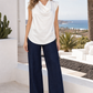 Cowl Neck Satin Blouse