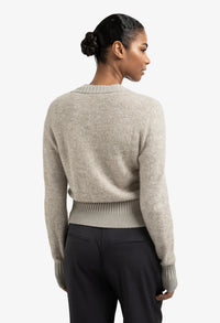 Long Sleeve Ribbed Detailing Cardigan