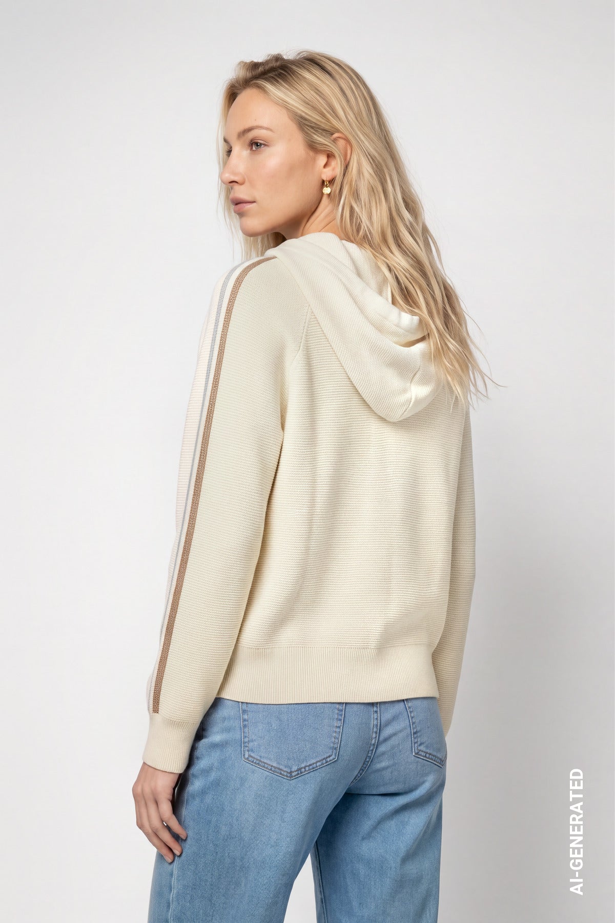 Knitted Jumper with Hood