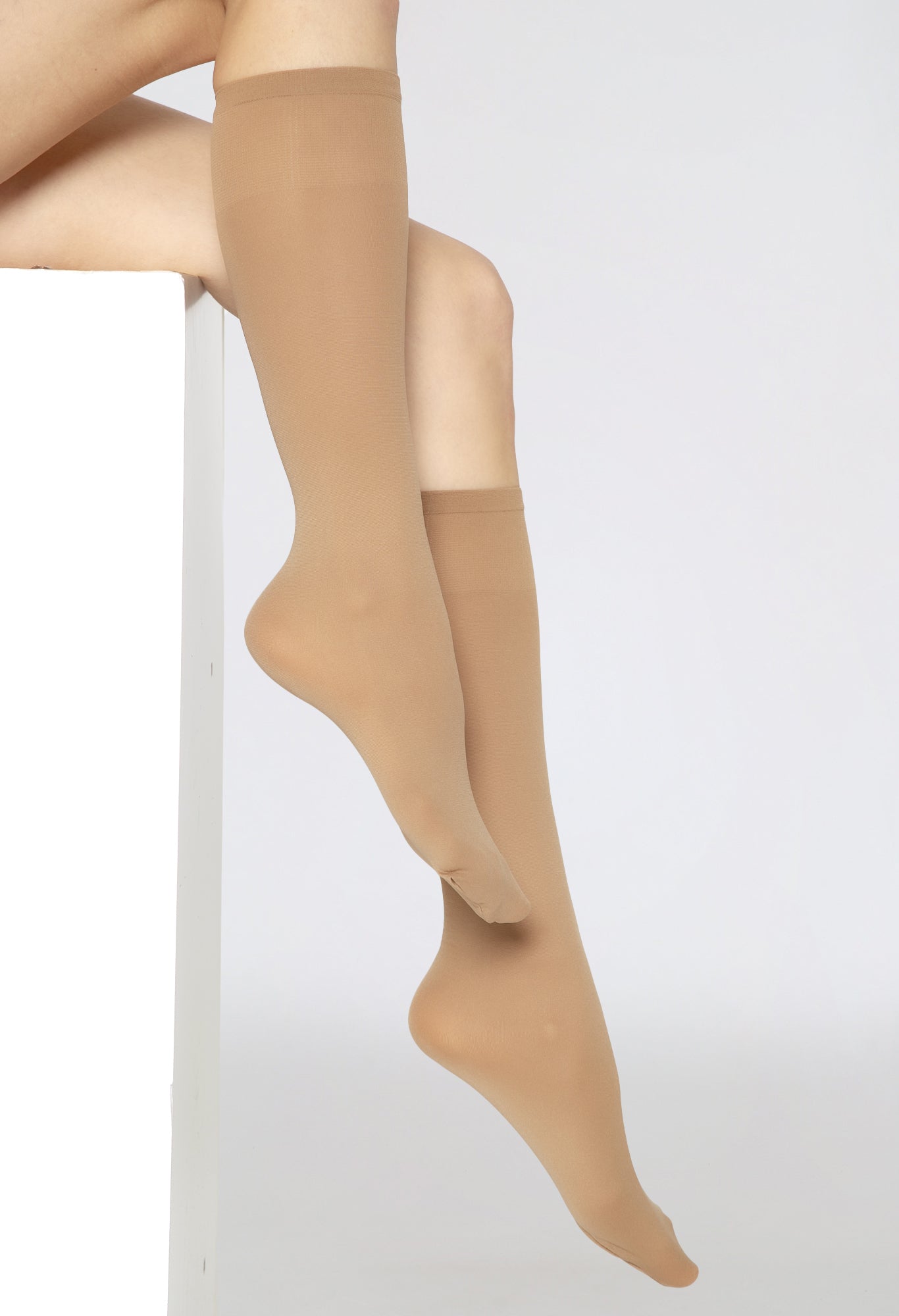 Opaque Knee High Socks