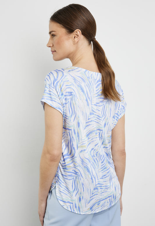 Patterned Short Sleeve Top