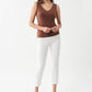 Pleated Front Cropped Pants