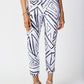 ABSTRACT PRINT CROPPED PANTS