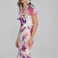 Floral Print Wrap Dress
