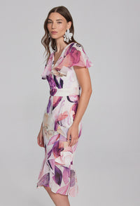 Floral Print Wrap Dress