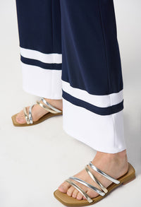 Two-tone Zip Front Trousers