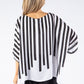 Abstract Print Poncho Top