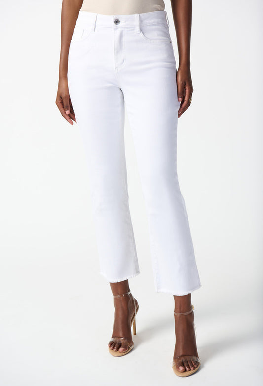 Frayed Edge Cropped Jeans