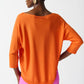 Front Pleat Boat Neck Top