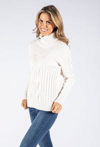 Cable Knit Turtle Neck Knit