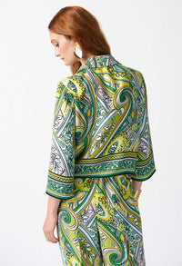 Cropped Paisley Blouse