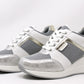 Wedge trainers in Silver Grey