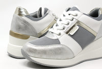 Wedge trainers in Silver Grey