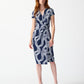 Abstract Print Jersey Dress