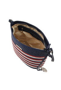 Striped Straw Bag