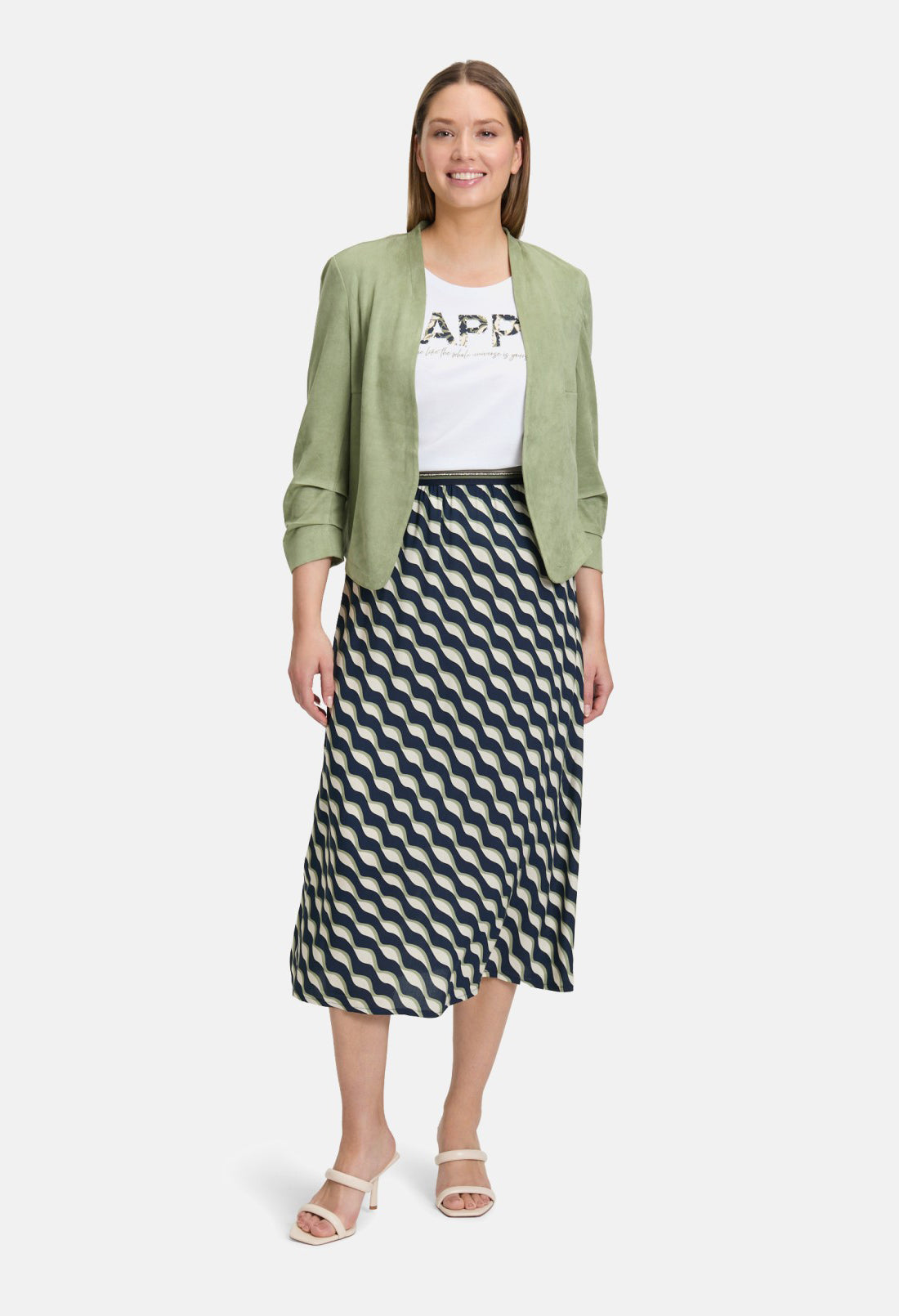 Blazer Jacket with 3/4 Sleeves